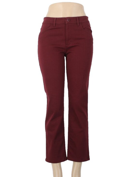 J. Jill Pants - Christian Siriano J Jill Pant $89 Merlot Sz 2 x 26 Burgundy Red Cotton Pant
